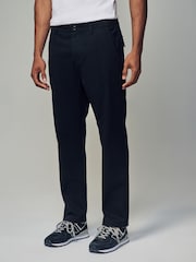 Black Regular Fit 100% Cotton Utility Style Chino Trousers - Image 1 of 6