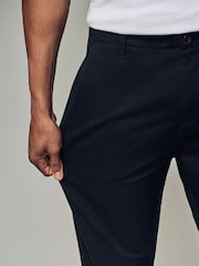 Black Regular Fit 100% Cotton Utility Style Chino Trousers - Image 10 of 10