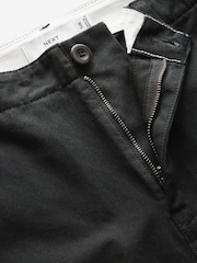 Black Regular Fit 100% Cotton Utility Style Chino Trousers - Image 6 of 6