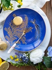 Sara Miller Set of 4 Yellow Anniversary Cake Plates - Image 1 of 4