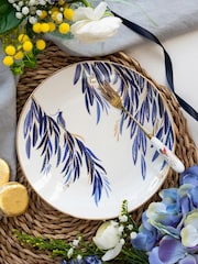 Sara Miller Set of 4 Yellow Anniversary Cake Plates - Image 2 of 4
