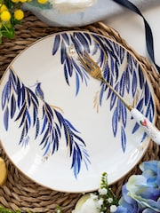 Sara Miller Set of 4 Yellow Anniversary Cake Plates - Image 3 of 4