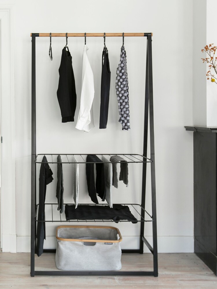 Brabantia Black Large Linn Clothes Rail And Storage Unit - Image 1 of 6