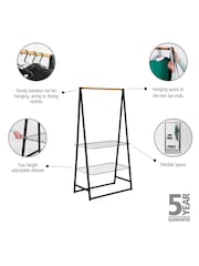 Brabantia Black Large Linn Clothes Rail And Storage Unit - Image 5 of 6