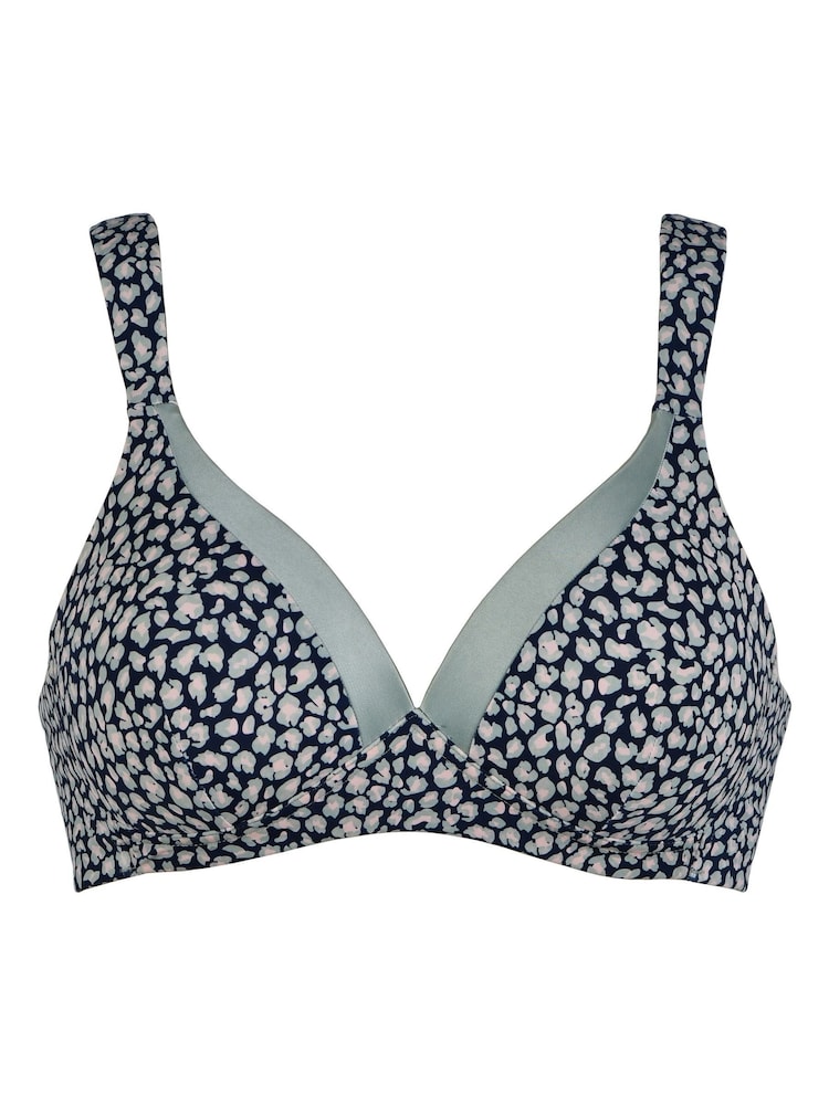 Naturana Black Non Wired Full Cup Bra in Leo Print - Image 3 of 3