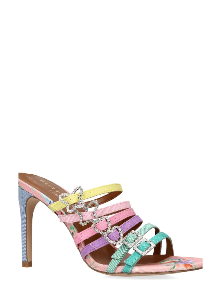 Kurt Geiger London Pink Pierra Mule Sandals - Image 1 of 4 Kurt Geiger London Pink Pierra Mule Sandals - Image 1 of 4