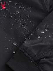 Black Shower Resistant Check Lining Harrington Jacket - Image 10 of 10
