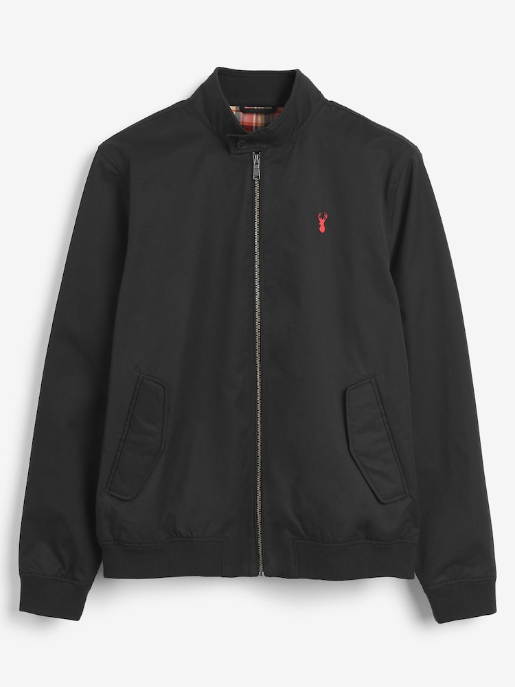 Noir - Veste Harrington à doublure Imperméable À carreaux - Image 5 of 10