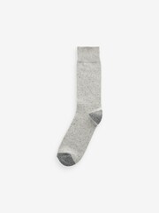 Navy/Burgundy Heavyweight Socks 4 Pack With Wool And Silk - Image 3 of 11