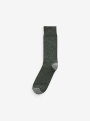 Navy/Burgundy Heavyweight Socks 4 Pack With Wool And Silk - Image 5 of 11