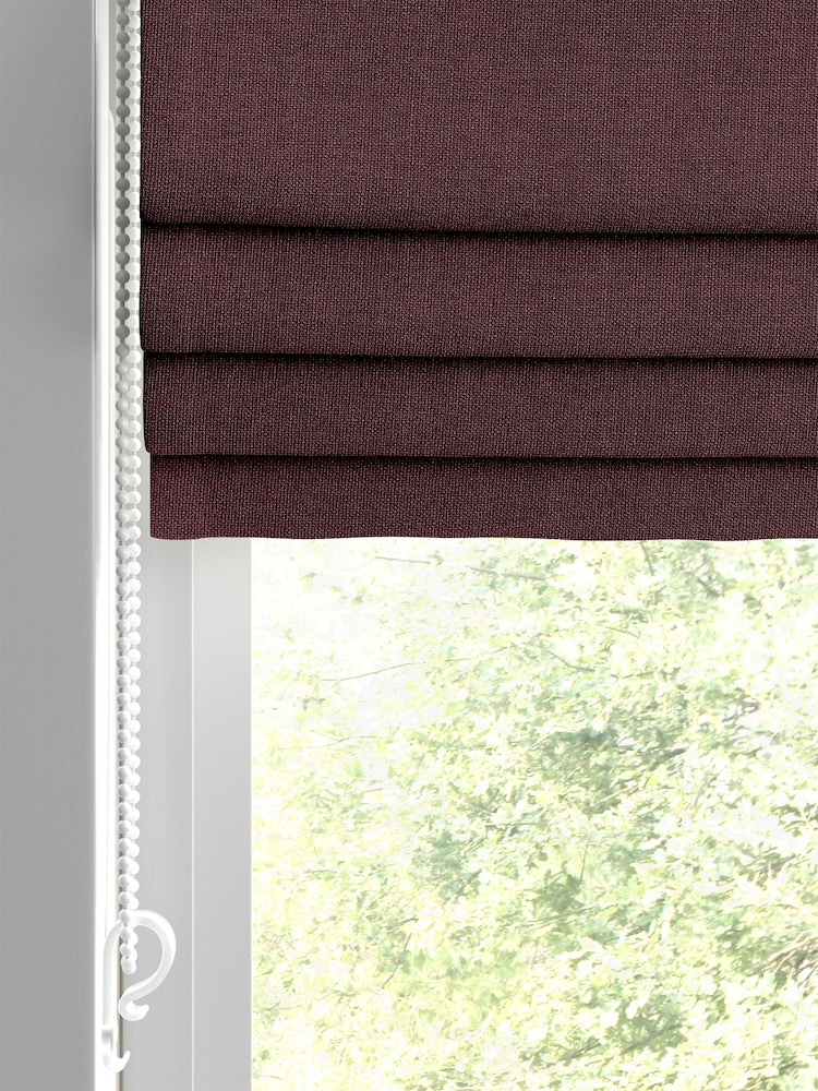 Laura Ashley Red Burgundy Swanson Dark Cranberry Made to Measure Roman Blind - Image 2 of 6