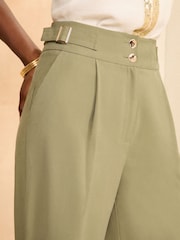 Love & Roses Green Tab Premium Wide Leg Tailored Trousers - Image 2 of 4