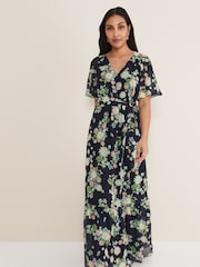 Phase Eight Blue Petite Petite Georgie Tiered Maxi Dress - Image 1 of 6