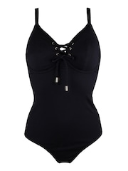 Pour Moi Black Sol Beach Underwired Rope Swimsuit - Image 2 of 3