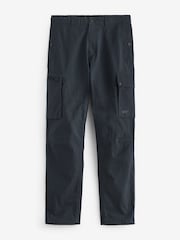 Navy Blue Slim Lightweight Stretch Cargo Utility Trousers - Image 6 of 10
