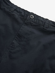 Navy Blue Slim Lightweight Stretch Cargo Utility Trousers - Image 8 of 10