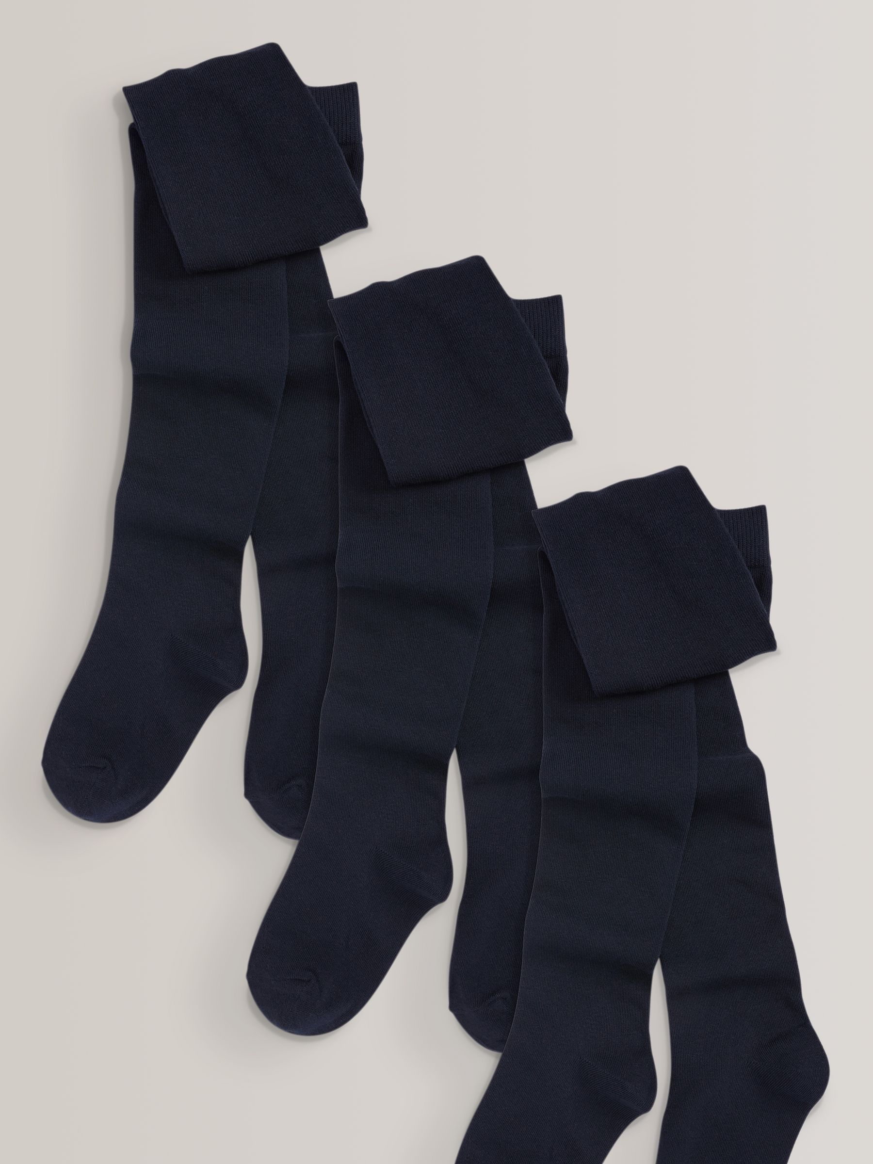 Buy Navy Blue Regular Length 3 Pack Cotton Rich School Tights from Next USA
