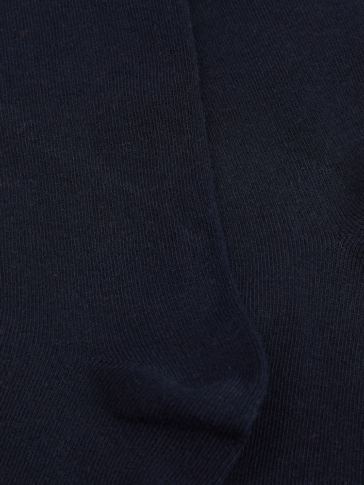 Navy Blue Regular Length 3 Pack Cotton Rich School Tights - Image 3 of 3
