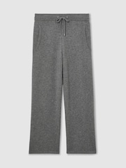 Reiss Mid Grey Melange Bryant 100% Cashmere Relaxed-Fit Joggers - Image 2 of 6