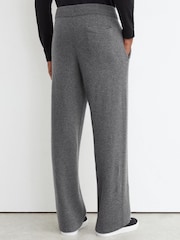 Reiss Mid Grey Melange Bryant 100% Cashmere Relaxed-Fit Joggers - Image 4 of 6