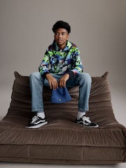 Multi 100% Cotton Graffiti Print Hoodie (3-16yrs) - Image 2 of 8