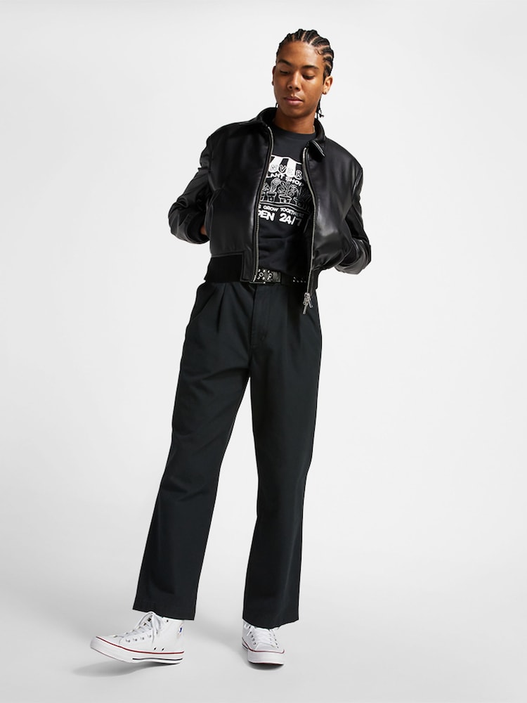 Leather Jacket Converse All Black Outfit Pants Outfits With Black