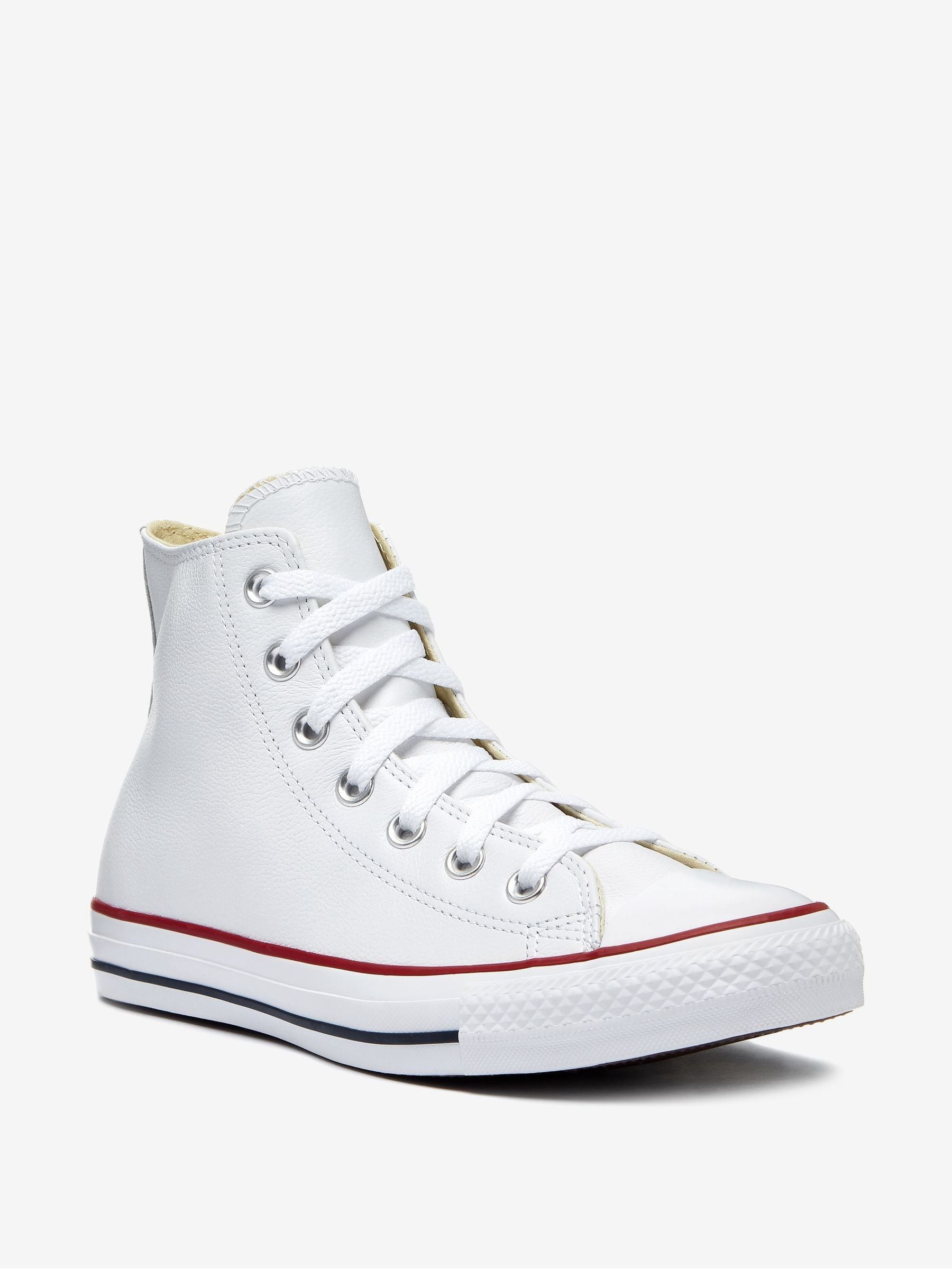 Converse white leather xl best sale