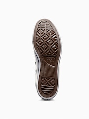 Converse White Leather High Trainers - Image 9 of 13