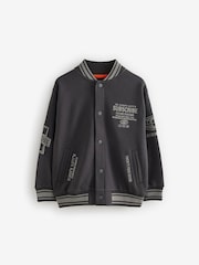Black Subscribe Varsity Bomber Jacket (3-16yrs) - Image 5 of 10