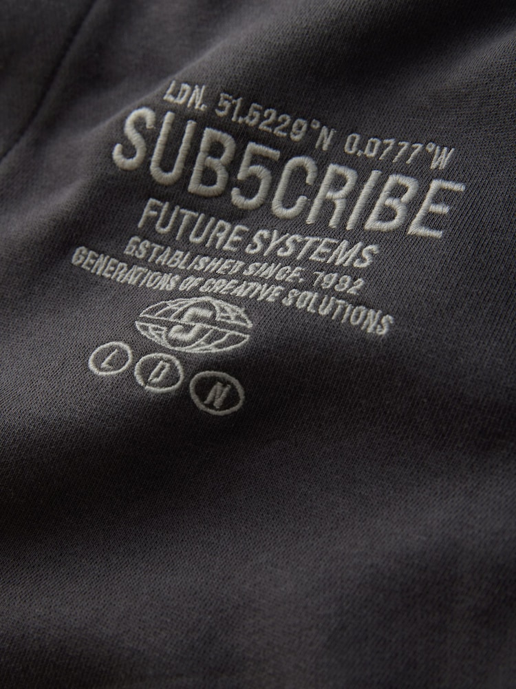 Black Subscribe Varsity Bomber Jacket (3-16yrs) - Image 9 of 10