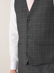Grey Check Suit: Waistcoat - Image 4 of 7