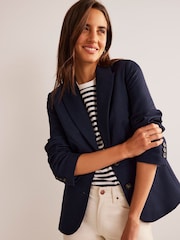 Boden Light Blue The Marylebone Jersey Blazer - Image 1 of 6