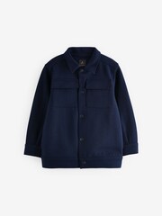 Navy Smart Jersey Shirt (3-16yrs) - Image 1 of 4