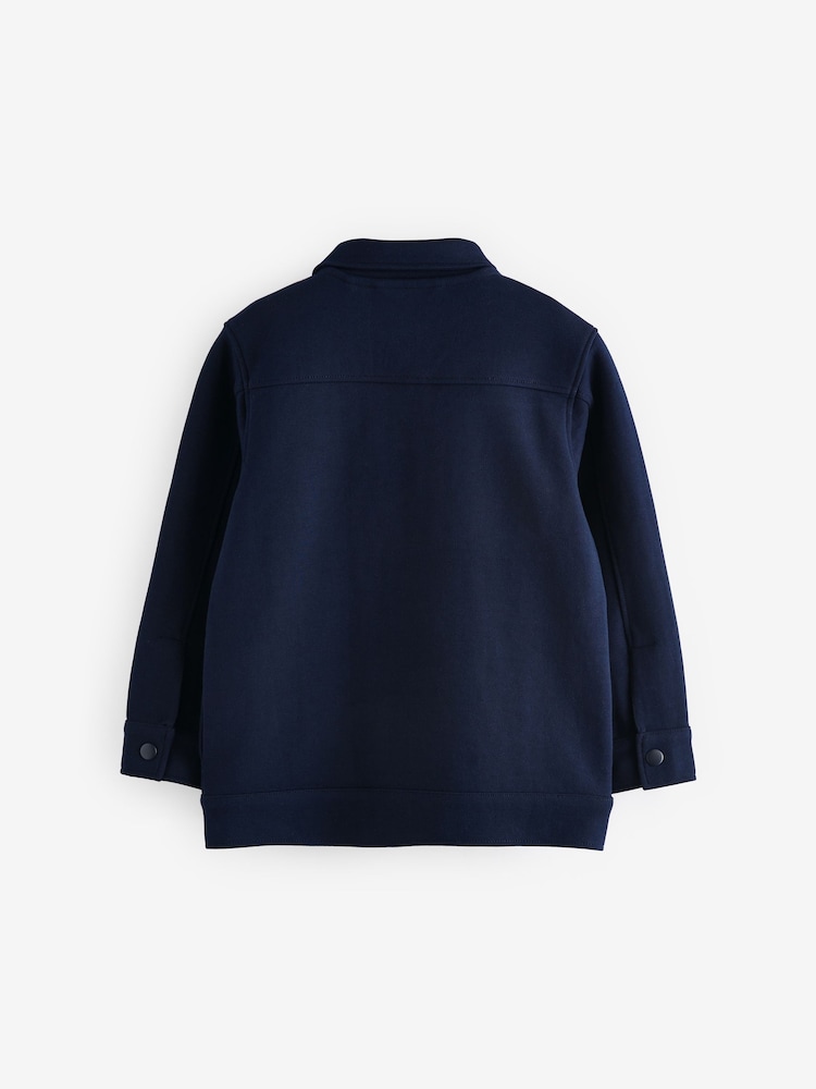 Navy Smart Jersey Shirt (3-16yrs) - Image 2 of 4