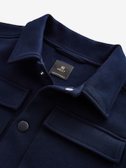 Navy Smart Jersey Shirt (3-16yrs) - Image 3 of 4