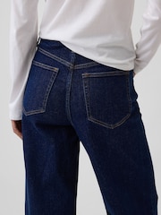 Gap Black Wash High Waisted Stride Wide-Leg Jeans - Image 5 of 5