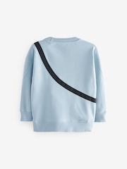 Blue Sub5cribe Bag Crew Neck Sweat Top (3-16yrs) - Image 2 of 6