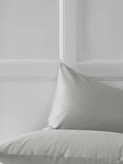Set of 2 Grey Silver Cotton Rich Pillowcases - Image 2 of 2