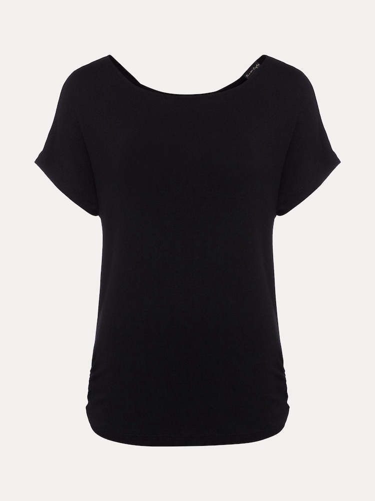 Phase Eight Black Cowl Twist Back Neena T-Shirt - Image 6 of 6