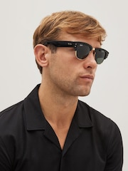 Ray-Ban Black Mega Clubmaster Sunglasses - Image 1 of 14