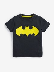 Black Batman Superhero License T-Shirt (3mths-8yrs) - Image 2 of 3