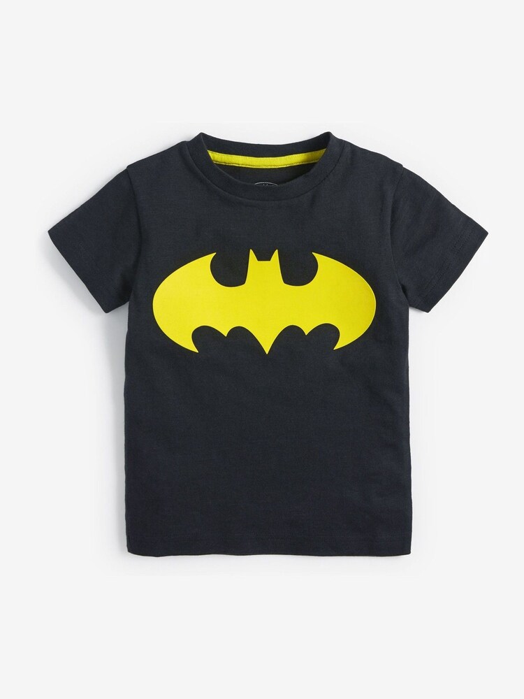 Black Batman Superhero License T-Shirt (3mths-8yrs) - Image 2 of 3