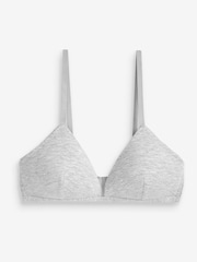 Navy Blue/Grey Marl/White First Bras 3 Pack - Image 4 of 11