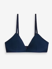 Navy Blue/Grey Marl/White First Bras 3 Pack - Image 6 of 11