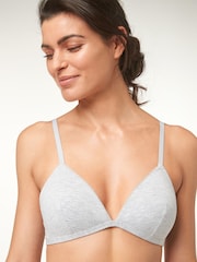 Navy Blue/Grey Marl/White First Bras 3 Pack - Image 7 of 11