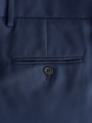 bleu vif - Coupe sur mesure - Pantalon de costume texturé - Image 8 of 9