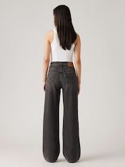Levi's® Dark Black Ribcage Wide Leg 100% Cotton Jeans - Image 5 of 10