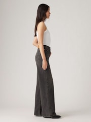 Levi's® Dark Black Ribcage Wide Leg 100% Cotton Jeans - Image 8 of 10