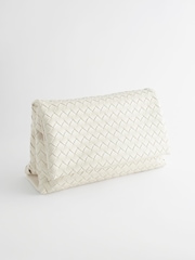 White Weave Clutch Bag - Image 4 of 9