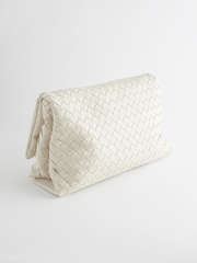 White Weave Clutch Bag - Image 5 of 9